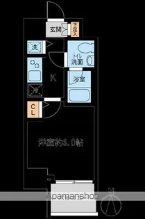 KDXレジデンス大島【2階】の間取り