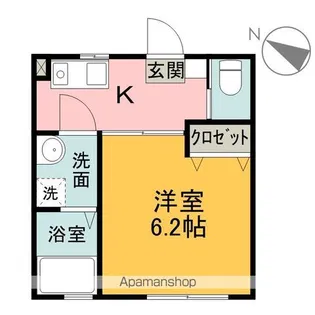 フラットONE【106号室】の間取り