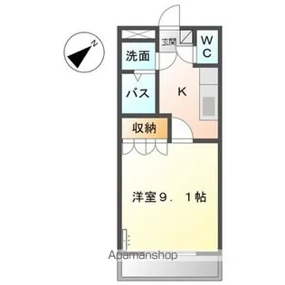 T・Yハイツ一号【2階】の間取り