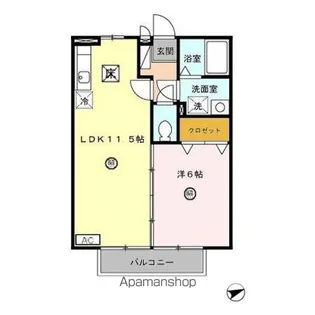 サニーコート杉本 C【1階】の間取り