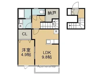 AMYKⅡ(アミュークツー)【2階】の間取り