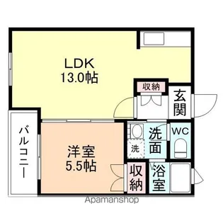 ハートフルマンションアークTWO【2階】の間取り
