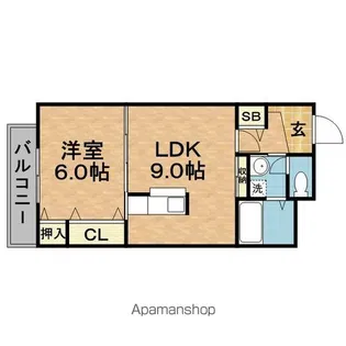 リブハイム土井【5階】の間取り
