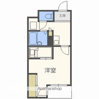 CANVASSすすきの【8階】の間取り
