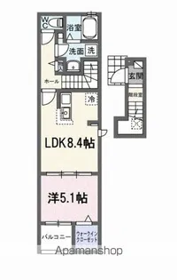 プラムガーデンA【2階】の間取り