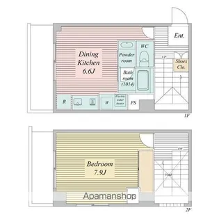ハイリーフ芝大門【9階】の間取り