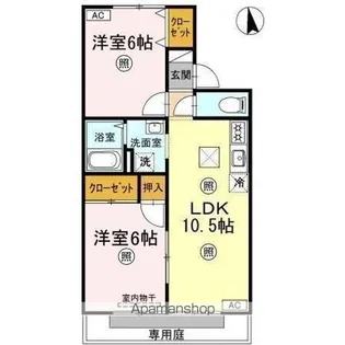 セレーノ岡本 A棟【1階】の間取り
