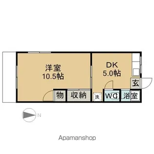 フローラルフクジュ【1階】の間取り