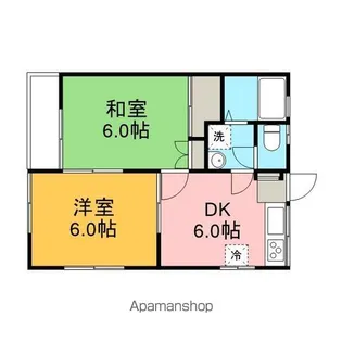 ドミールⅠ.K【2階】の間取り