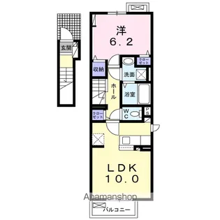 LA・CASA NOAH【2階】の間取り