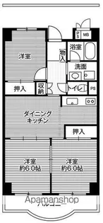ビレッジハウス芝浦タワー1号棟【9階】の間取り