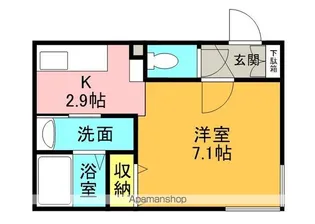 LIEN KITAHIROSHIMAⅢ【203号室】の間取り