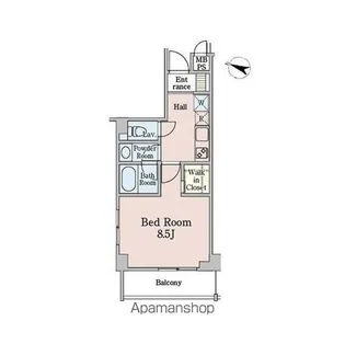 グランディール渋谷神泉【3階】の間取り