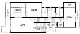 ラフォーレ西里【1階】の間取り