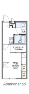 レオパレスヴィヴァーチェ【2階】の間取り