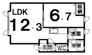 セイントハイムN【2階】の間取り