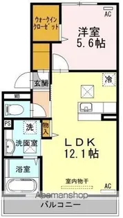 ベルヴィル カメリアⅥ【1階】の間取り