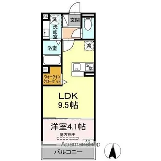 グランツタウン【2階】の間取り