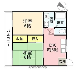 グリーム藤沢【202号室】の間取り