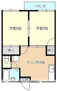 グリーンヒル【205号室】の間取り
