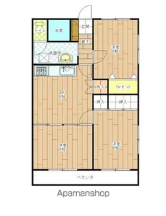 グリーンガーデンS【205号室】の間取り
