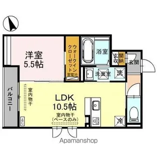 DーRESIDENCE瓢箪町【1階】の間取り
