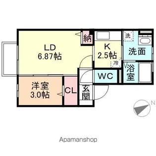 ドリームハイツ【2階】の間取り