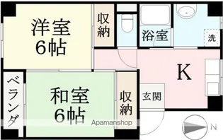 パークノワール【3-B号室】の間取り