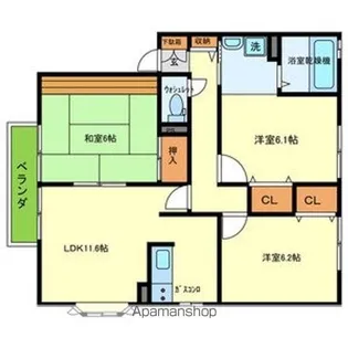 セジュール藤原【2階】の間取り