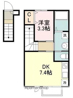 ラクラス小松島【2階】の間取り