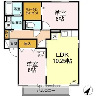 フラッツ ABC【2階】の間取り