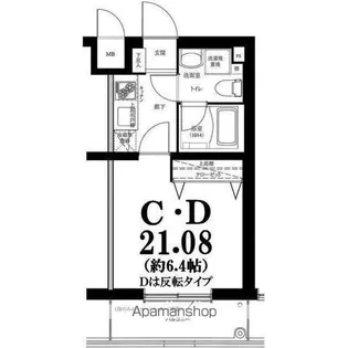グリフィン横浜・岡野公園弐番館【101号室】の間取り