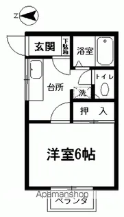 コーポエトワール【B-3号室】の間取り