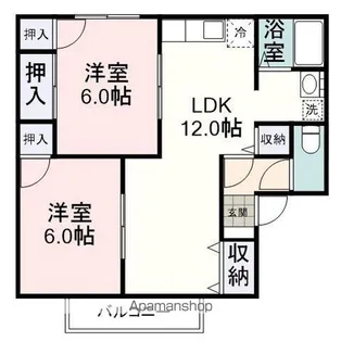 フレンド高田【105号室】の間取り