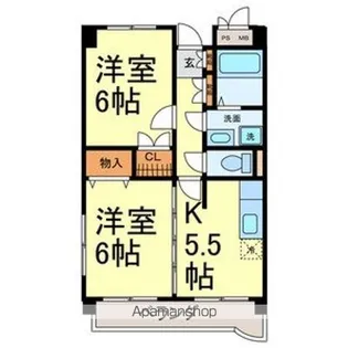 ヴァンコーポ大赤見【3D号室号室】の間取り