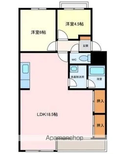エクセレント白山【1階】の間取り