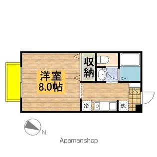 ランセ今谷C【1階】の間取り