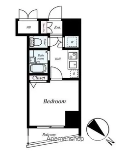 1Kの間取り画像