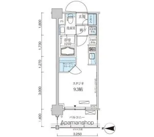 パークアクシス菊川ステーションゲート【8階】の間取り
