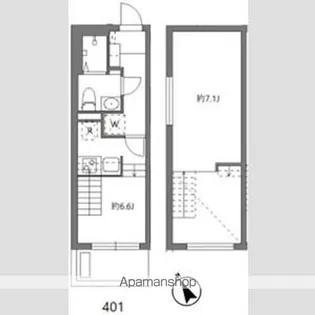 アリカ大森1【4階】の間取り