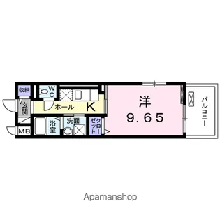 ラパン【101号室】の間取り