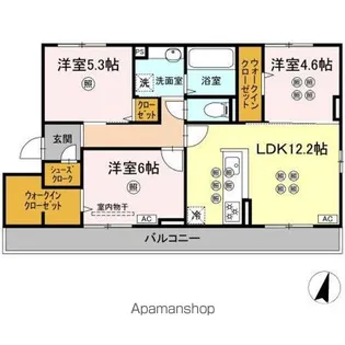 BLISS COURT II【3階】の間取り