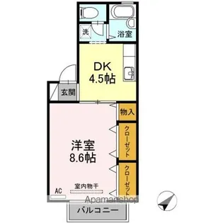 グリーンリバティー新蔵【2階】の間取り