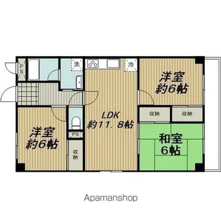 マンション桂【1階】の間取り