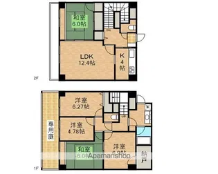 バードタウン3番館【2階】の間取り