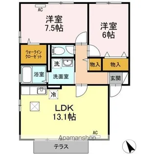 ウィルコート水道橋 A【1階】の間取り