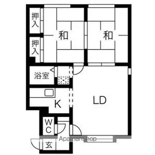 コーポみとり【2階】の間取り
