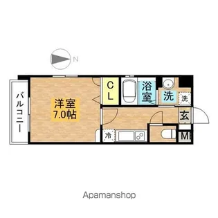 エンクレスト藤崎【10階】の間取り