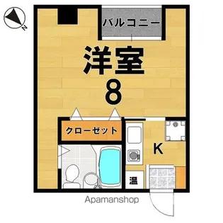 パレス本町【5階】の間取り