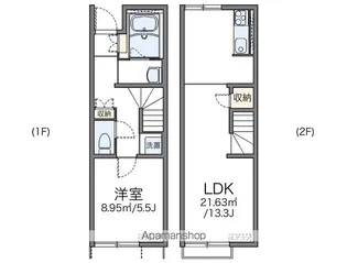 レオネクストスイートピー【102号室】の間取り